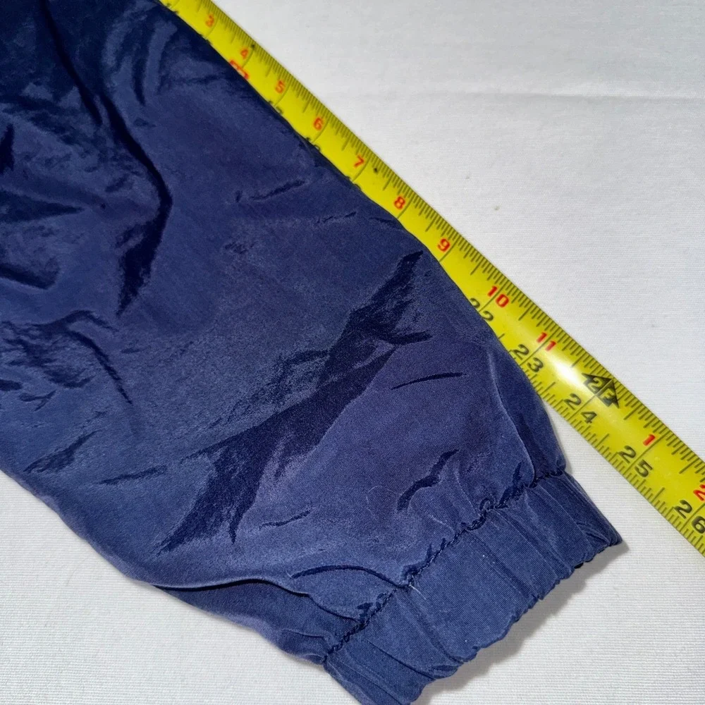 Chaps‎ Ralph Lauren Mens Navy Blue Vintage Windbreaker Full Zip Jacket 93963 Lg